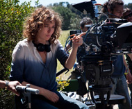 Valeria Golino sul set di 